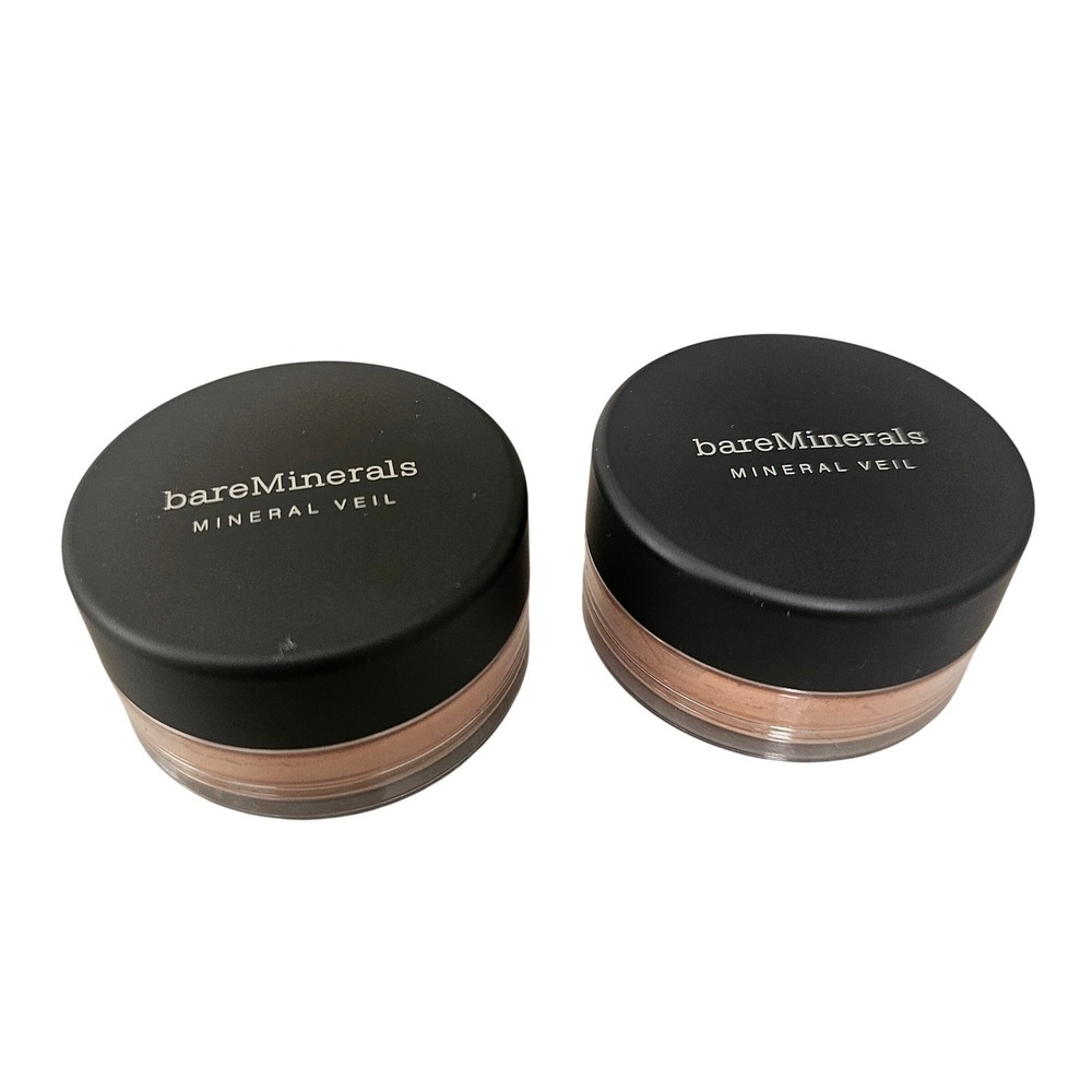 NEW Lot of 2 bareMinerals Tinted Mineral Veil Finishing Powder 2g .06oz Tan